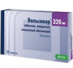 Вальсакор, табл. п/о пленочной 320 мг №30